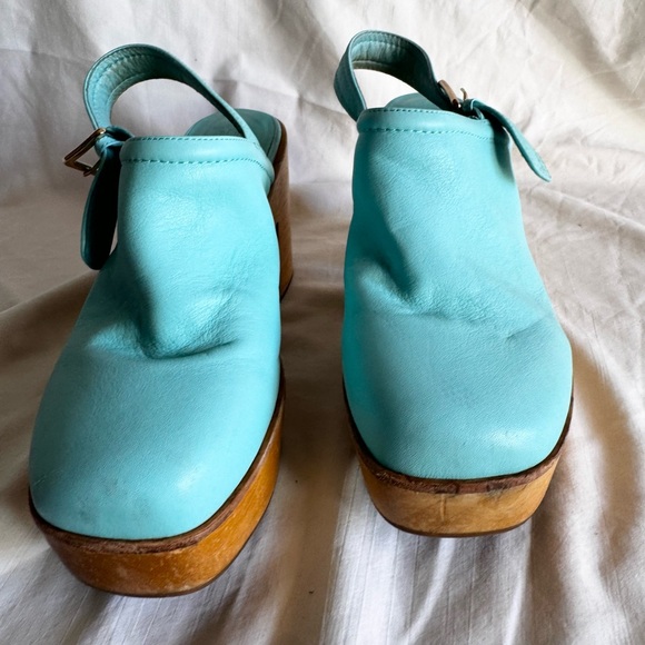 CHARLOTTE STONE
Bonnie Leather Slingback Strap Platform Clog size 10 - Picture 6 of 15
